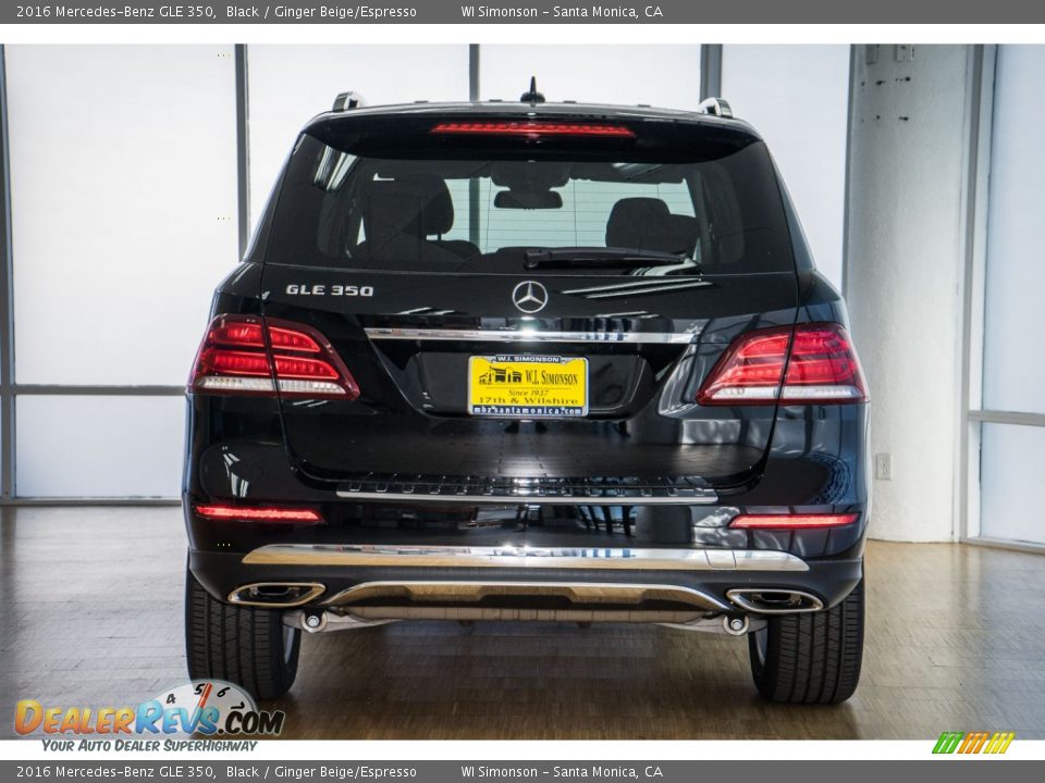 2016 Mercedes-Benz GLE 350 Black / Ginger Beige/Espresso Photo #4
