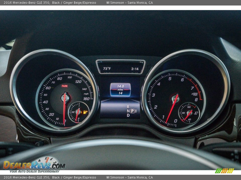2016 Mercedes-Benz GLE 350 Black / Ginger Beige/Espresso Photo #7