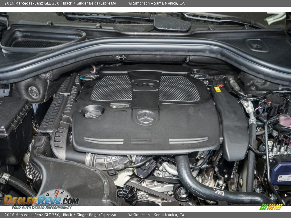 2016 Mercedes-Benz GLE 350 Black / Ginger Beige/Espresso Photo #9