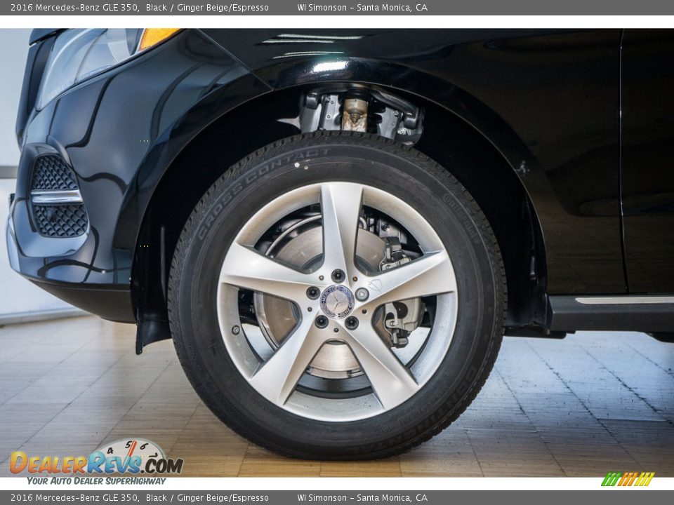 2016 Mercedes-Benz GLE 350 Black / Ginger Beige/Espresso Photo #10