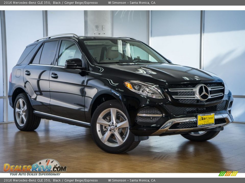 2016 Mercedes-Benz GLE 350 Black / Ginger Beige/Espresso Photo #12
