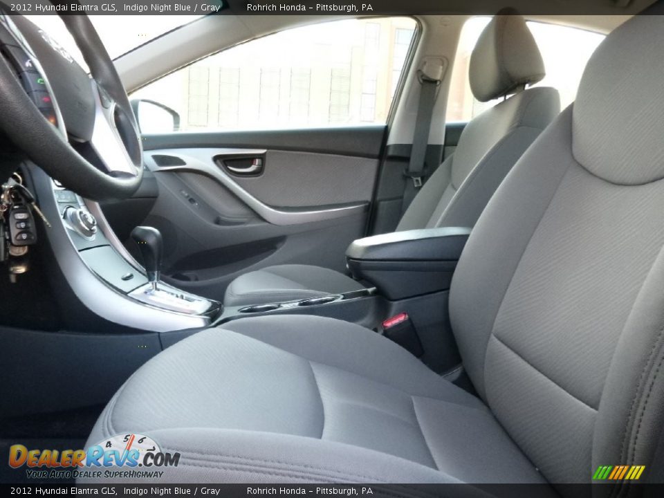 2012 Hyundai Elantra GLS Indigo Night Blue / Gray Photo #5