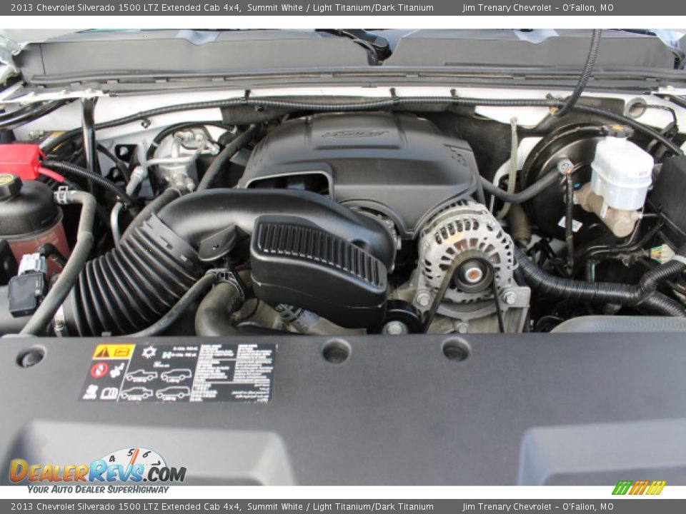 2013 Chevrolet Silverado 1500 LTZ Extended Cab 4x4 Summit White / Light Titanium/Dark Titanium Photo #7