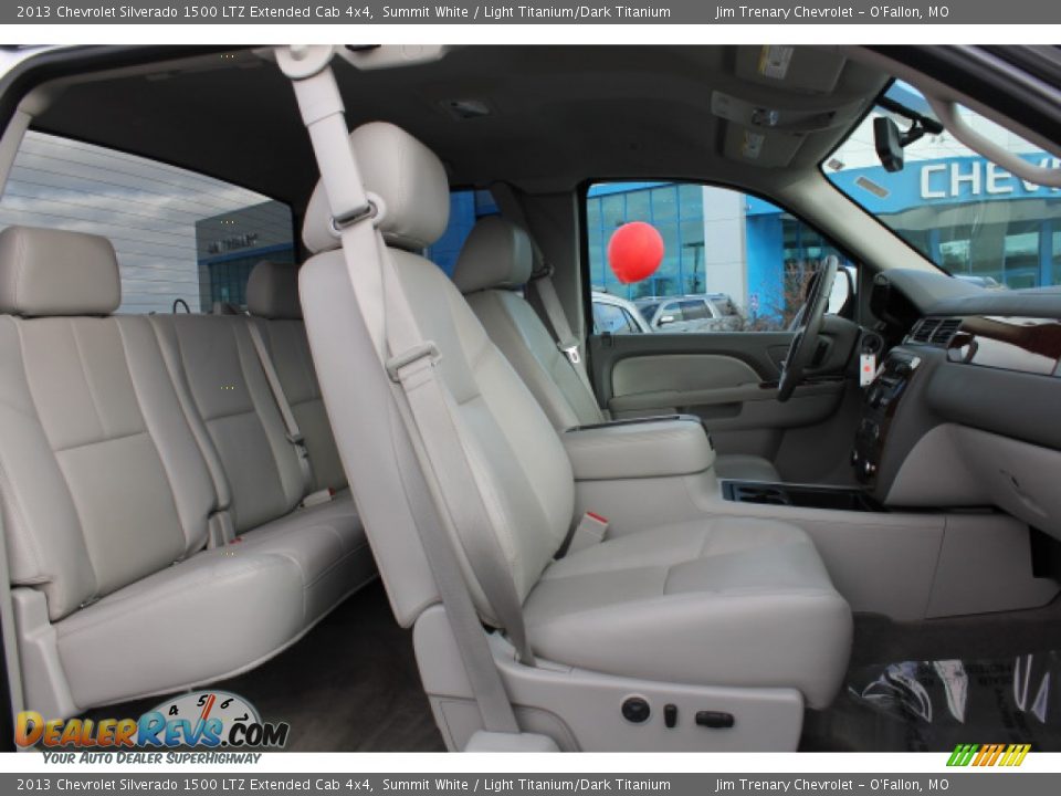 2013 Chevrolet Silverado 1500 LTZ Extended Cab 4x4 Summit White / Light Titanium/Dark Titanium Photo #9
