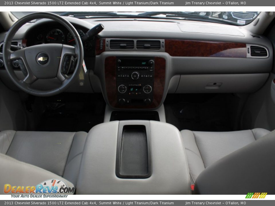2013 Chevrolet Silverado 1500 LTZ Extended Cab 4x4 Summit White / Light Titanium/Dark Titanium Photo #10
