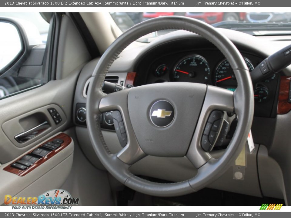 2013 Chevrolet Silverado 1500 LTZ Extended Cab 4x4 Summit White / Light Titanium/Dark Titanium Photo #11