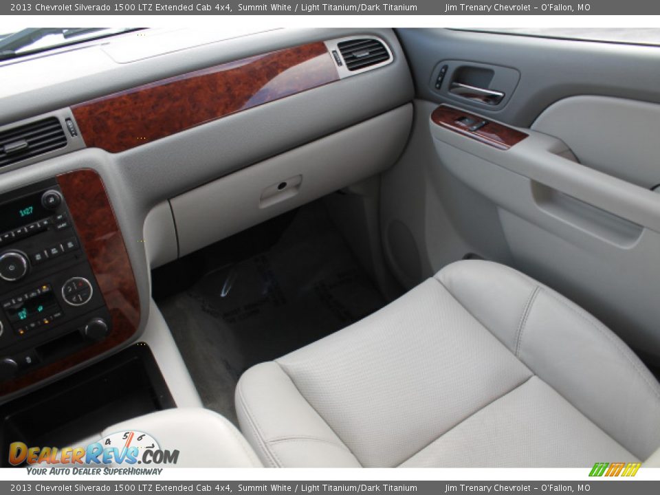 2013 Chevrolet Silverado 1500 LTZ Extended Cab 4x4 Summit White / Light Titanium/Dark Titanium Photo #13