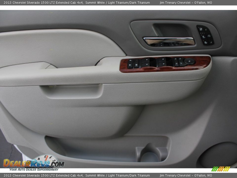 2013 Chevrolet Silverado 1500 LTZ Extended Cab 4x4 Summit White / Light Titanium/Dark Titanium Photo #15