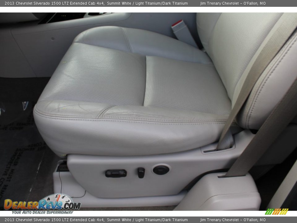 2013 Chevrolet Silverado 1500 LTZ Extended Cab 4x4 Summit White / Light Titanium/Dark Titanium Photo #16