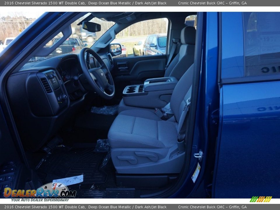 2016 Chevrolet Silverado 1500 WT Double Cab Deep Ocean Blue Metallic / Dark Ash/Jet Black Photo #8