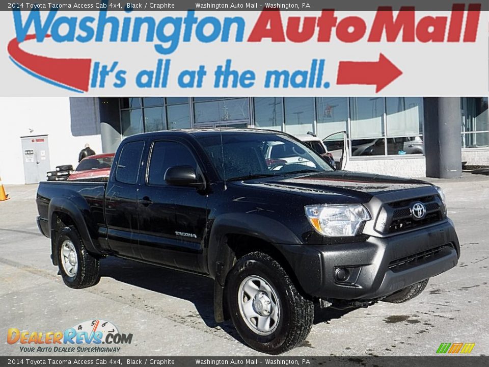 2014 Toyota Tacoma Access Cab 4x4 Black / Graphite Photo #1