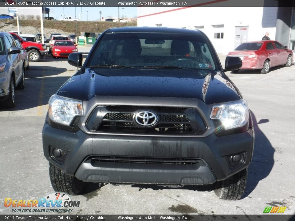 2014 Toyota Tacoma Access Cab 4x4 Black / Graphite Photo #4