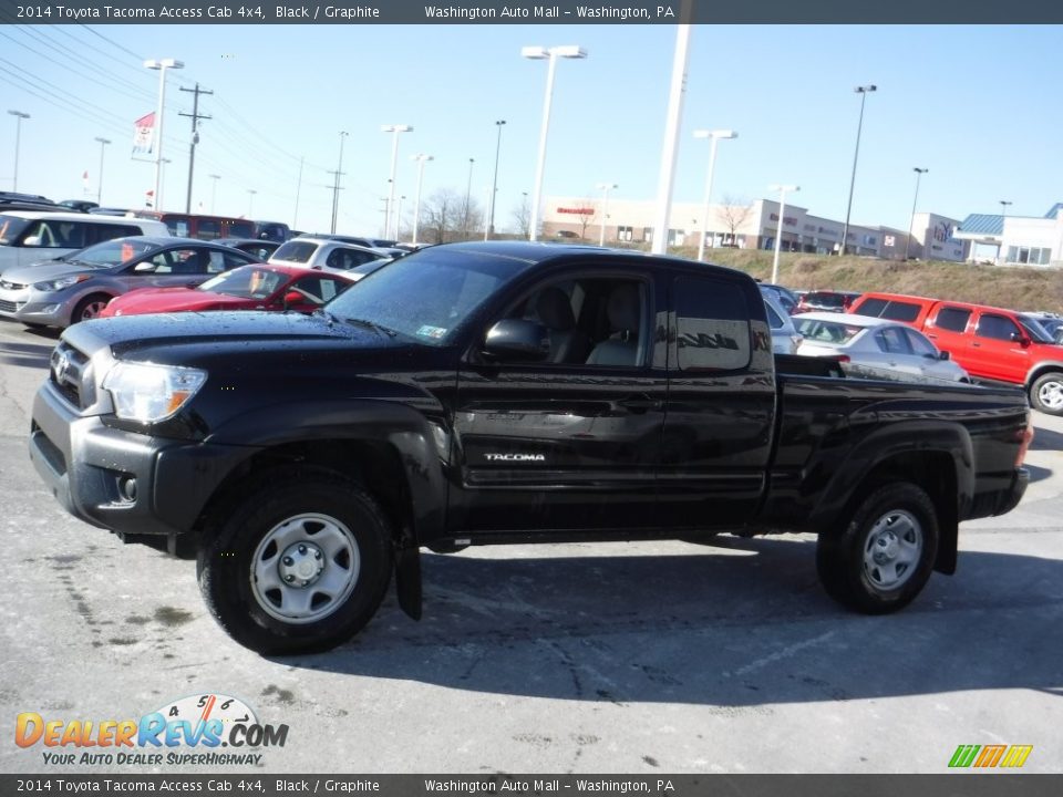 2014 Toyota Tacoma Access Cab 4x4 Black / Graphite Photo #6