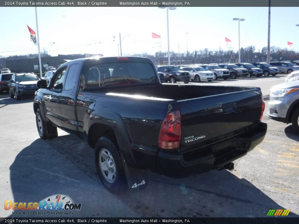 2014 Toyota Tacoma Access Cab 4x4 Black / Graphite Photo #7