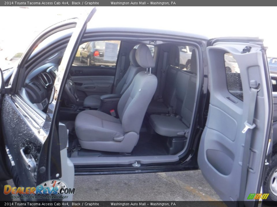 2014 Toyota Tacoma Access Cab 4x4 Black / Graphite Photo #11