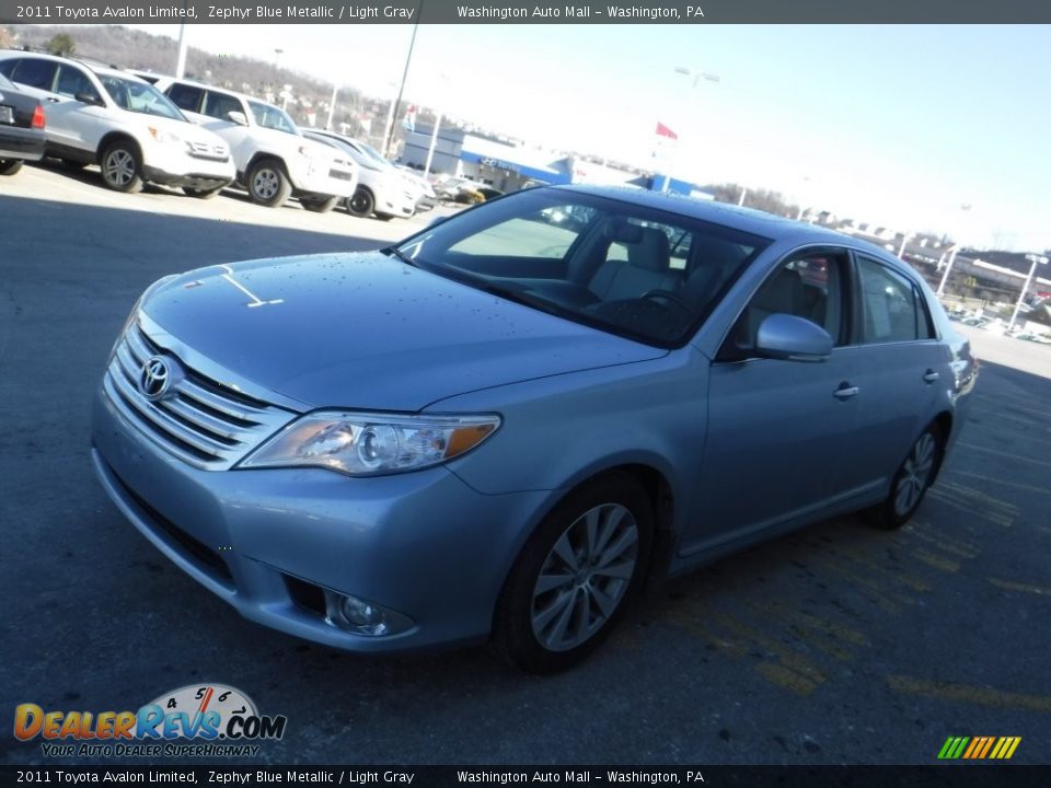 2011 Toyota Avalon Limited Zephyr Blue Metallic / Light Gray Photo #5