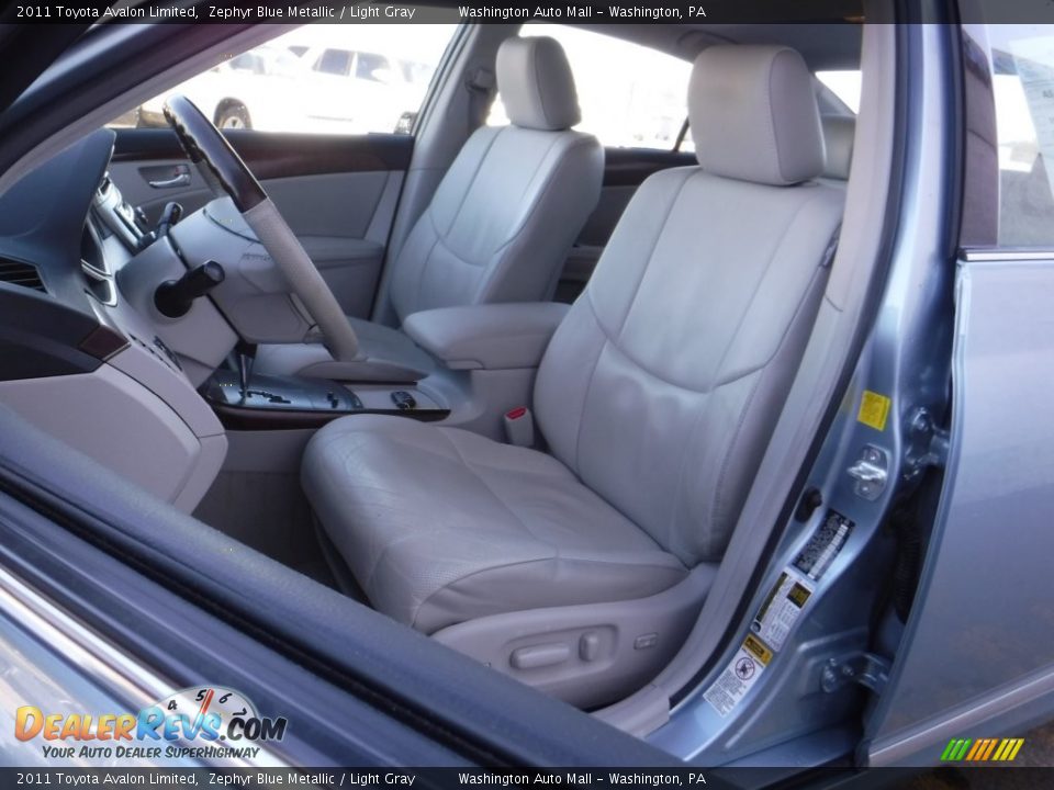 2011 Toyota Avalon Limited Zephyr Blue Metallic / Light Gray Photo #11