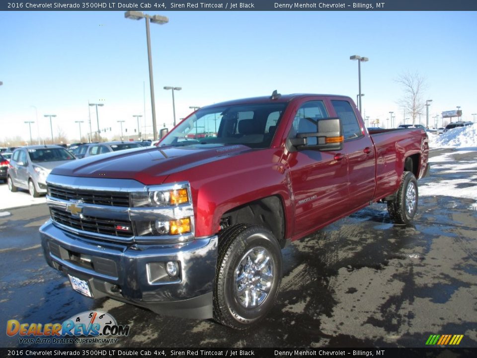 2016 Chevrolet Silverado 3500HD LT Double Cab 4x4 Siren Red Tintcoat / Jet Black Photo #2