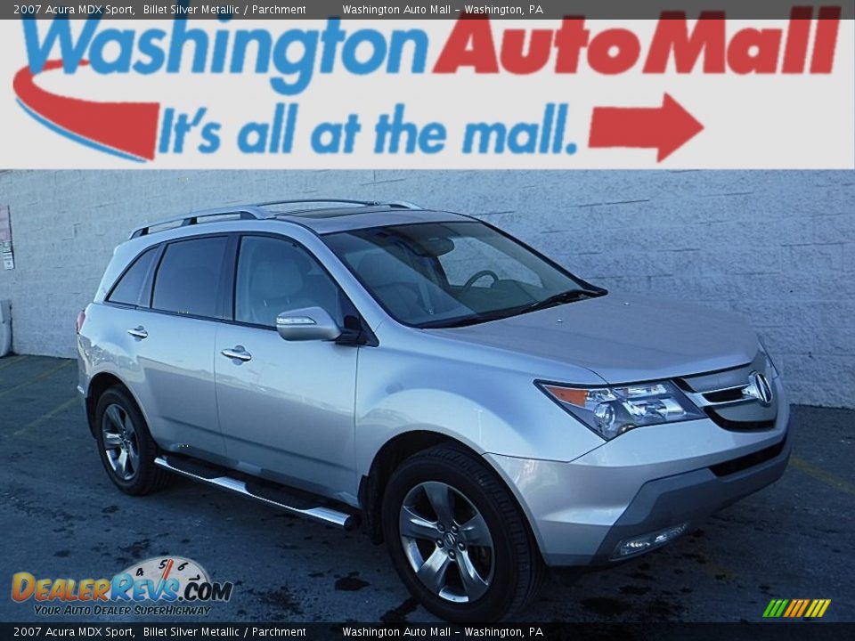 2007 Acura MDX Sport Billet Silver Metallic / Parchment Photo #1