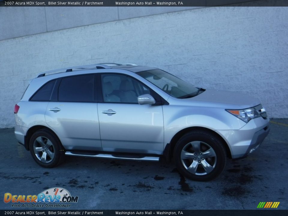 2007 Acura MDX Sport Billet Silver Metallic / Parchment Photo #2