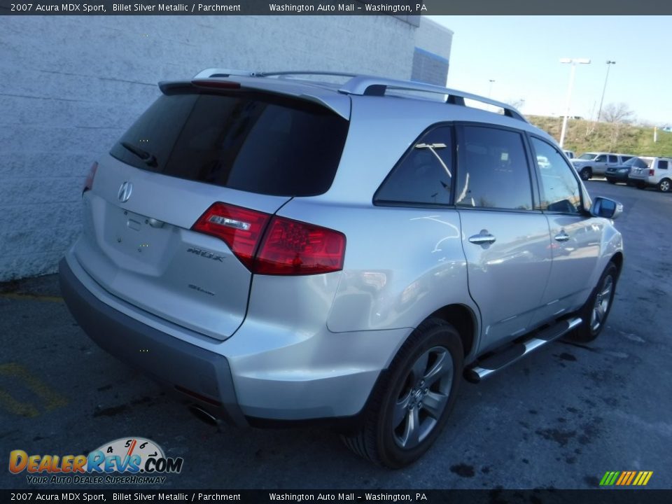 2007 Acura MDX Sport Billet Silver Metallic / Parchment Photo #9