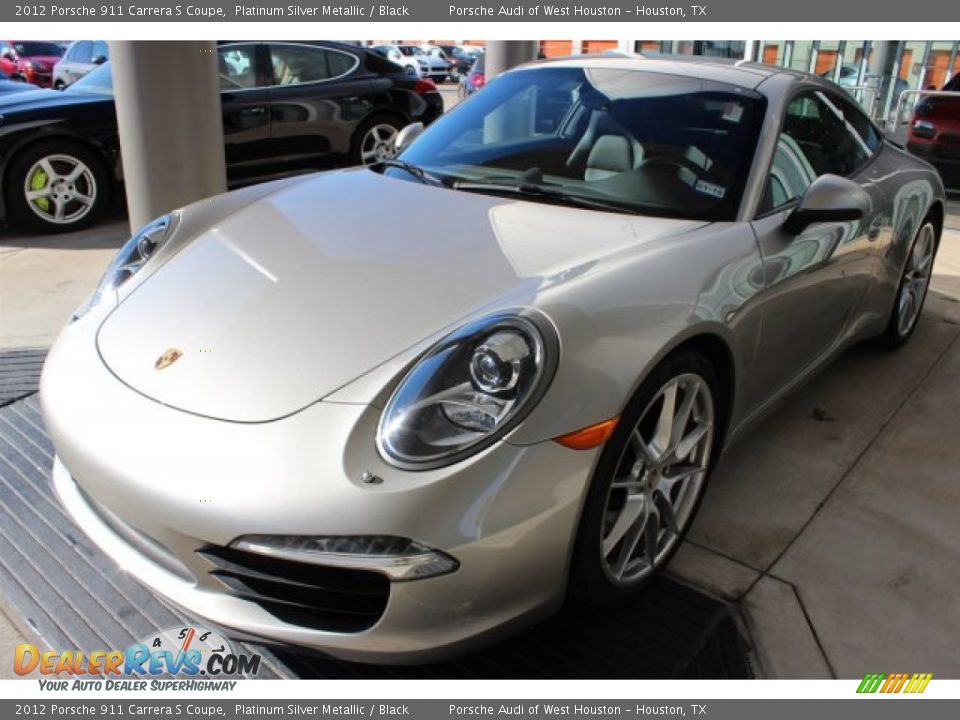 2012 Porsche 911 Carrera S Coupe Platinum Silver Metallic / Black Photo #3