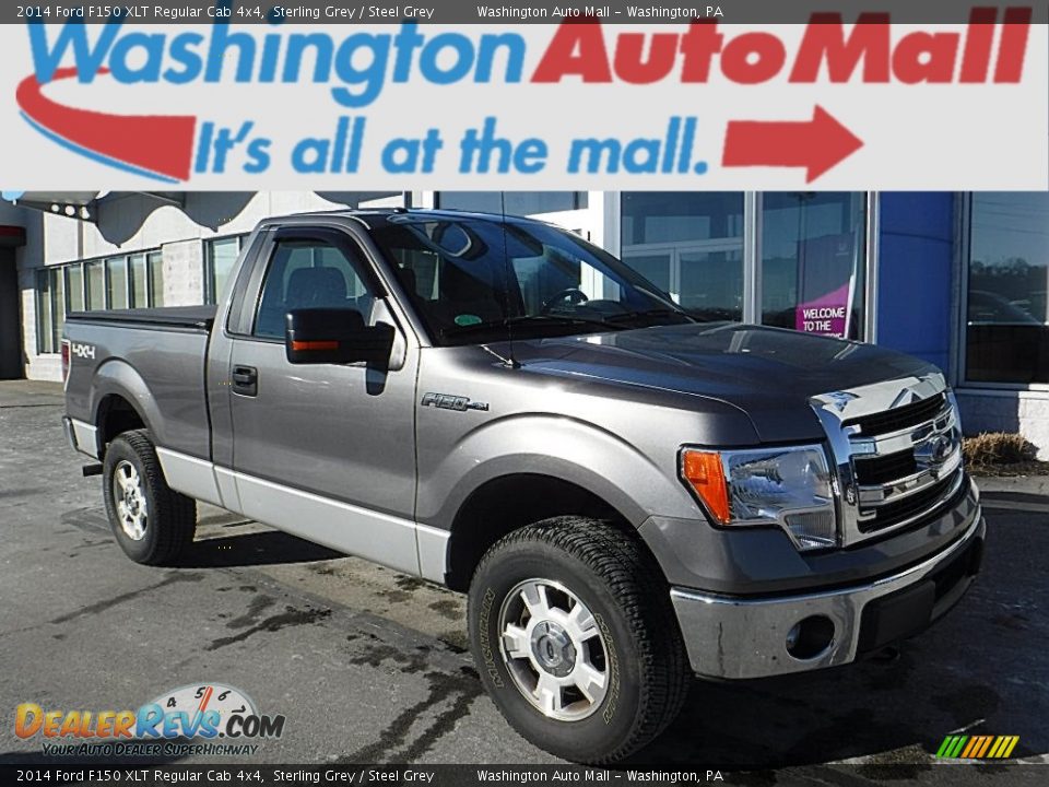 2014 Ford F150 XLT Regular Cab 4x4 Sterling Grey / Steel Grey Photo #1