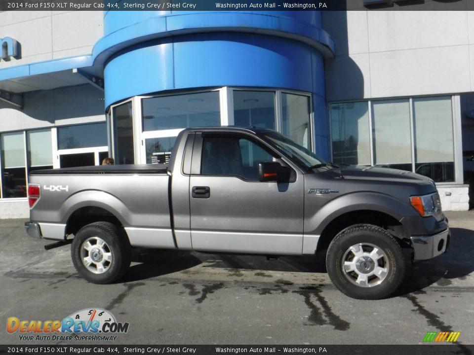 2014 Ford F150 XLT Regular Cab 4x4 Sterling Grey / Steel Grey Photo #2