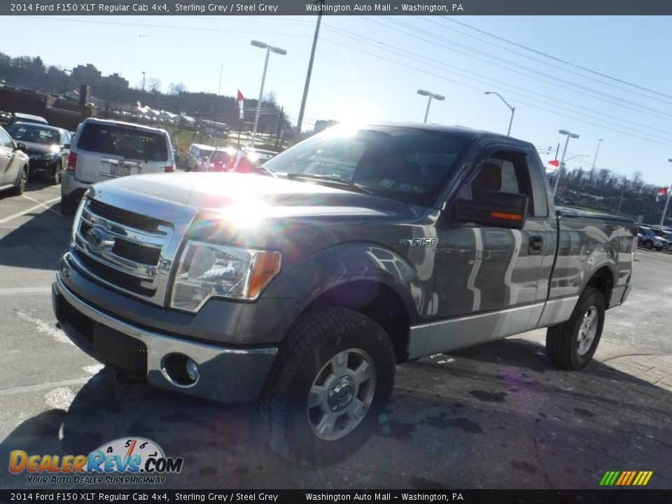 2014 Ford F150 XLT Regular Cab 4x4 Sterling Grey / Steel Grey Photo #5