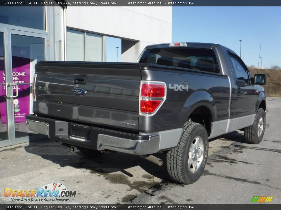 2014 Ford F150 XLT Regular Cab 4x4 Sterling Grey / Steel Grey Photo #9