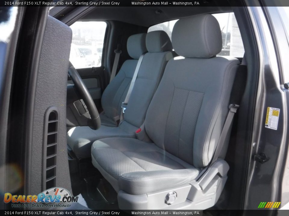 2014 Ford F150 XLT Regular Cab 4x4 Sterling Grey / Steel Grey Photo #15