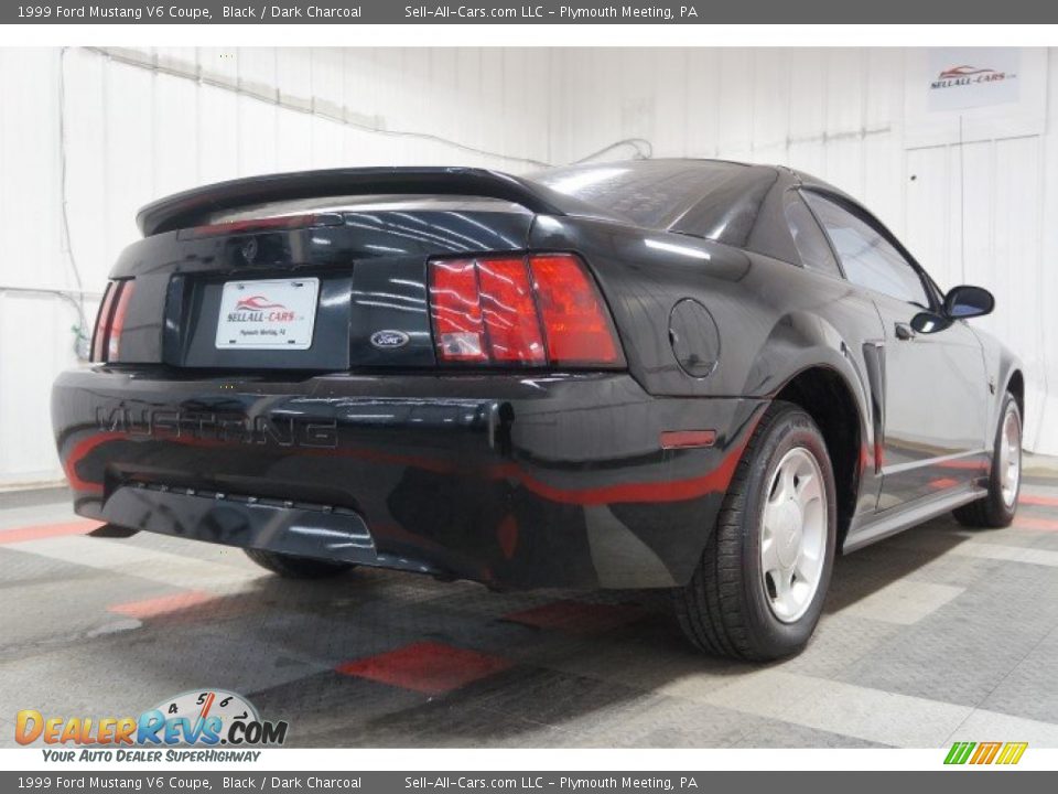 1999 Ford Mustang V6 Coupe Black / Dark Charcoal Photo #8