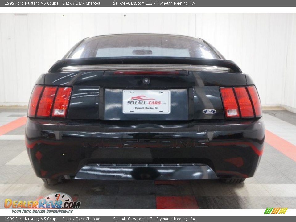 1999 Ford Mustang V6 Coupe Black / Dark Charcoal Photo #9