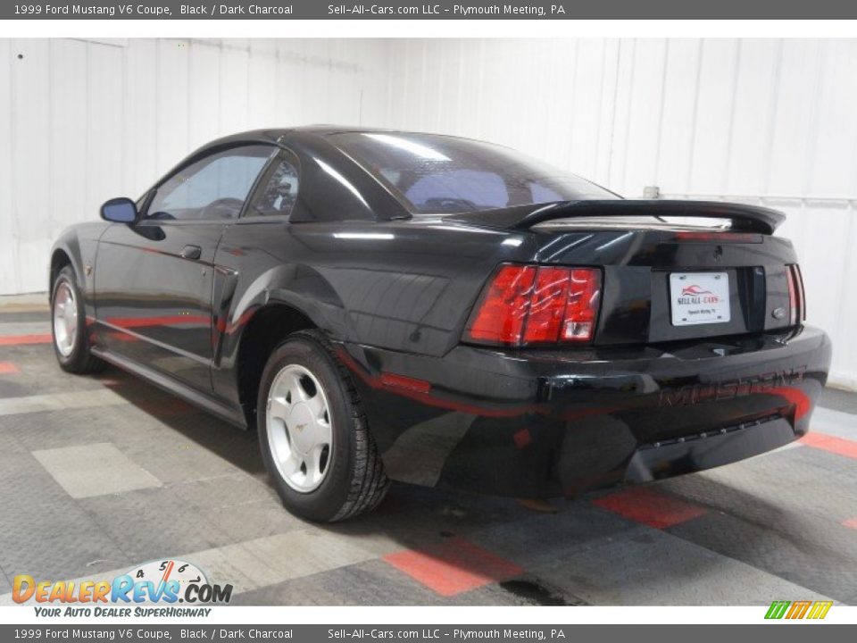 1999 Ford Mustang V6 Coupe Black / Dark Charcoal Photo #10