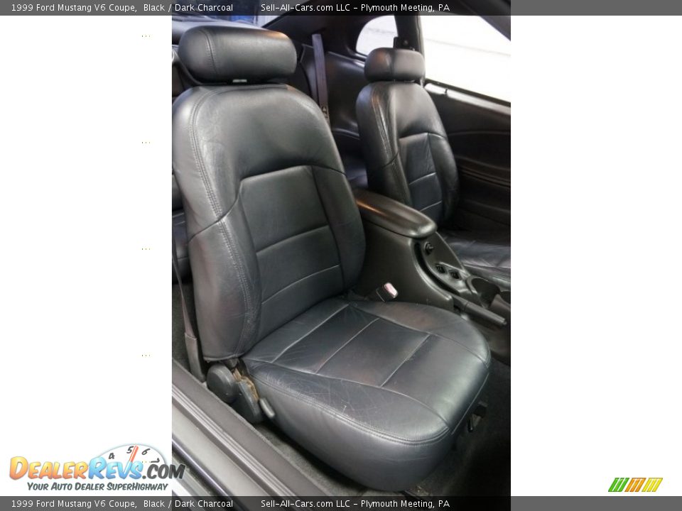1999 Ford Mustang V6 Coupe Black / Dark Charcoal Photo #16