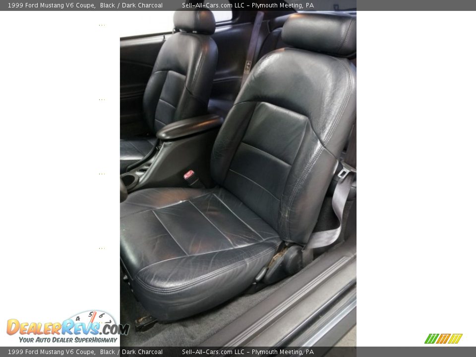 1999 Ford Mustang V6 Coupe Black / Dark Charcoal Photo #21