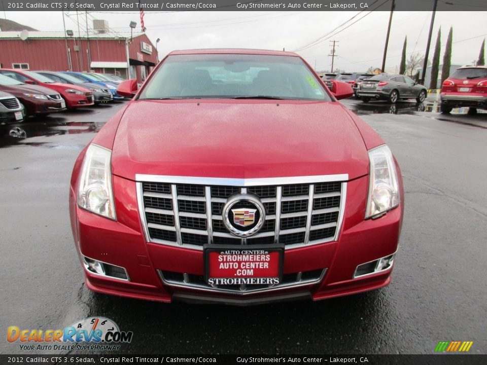 2012 Cadillac CTS 3.6 Sedan Crystal Red Tintcoat / Cashmere/Cocoa Photo #2