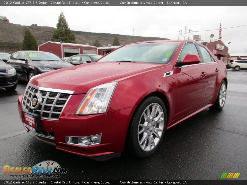2012 Cadillac CTS 3.6 Sedan Crystal Red Tintcoat / Cashmere/Cocoa Photo #3