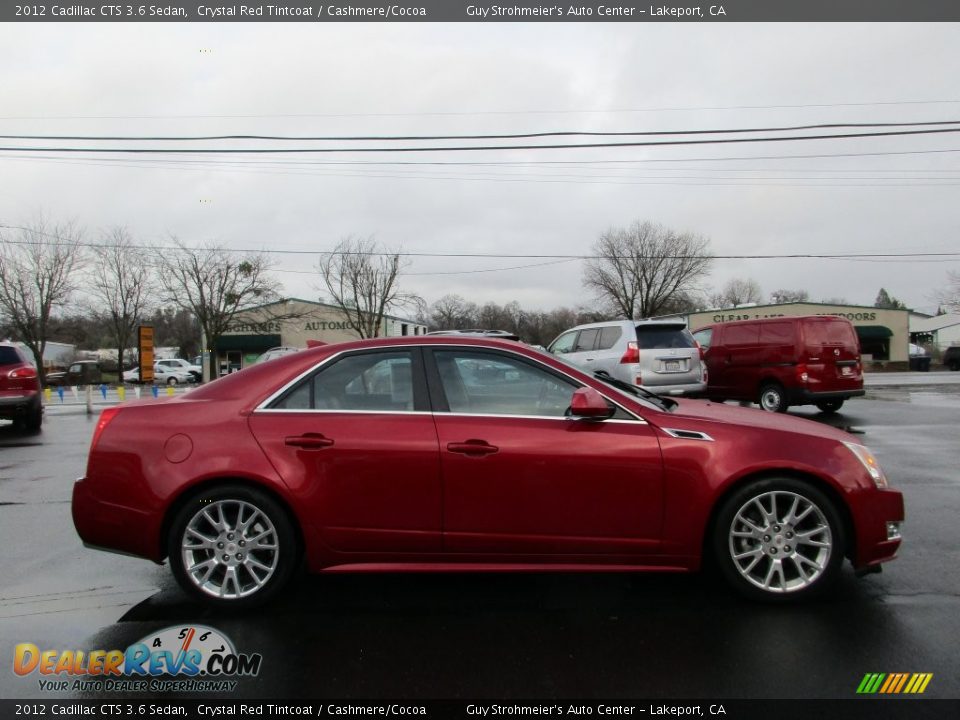 2012 Cadillac CTS 3.6 Sedan Crystal Red Tintcoat / Cashmere/Cocoa Photo #8