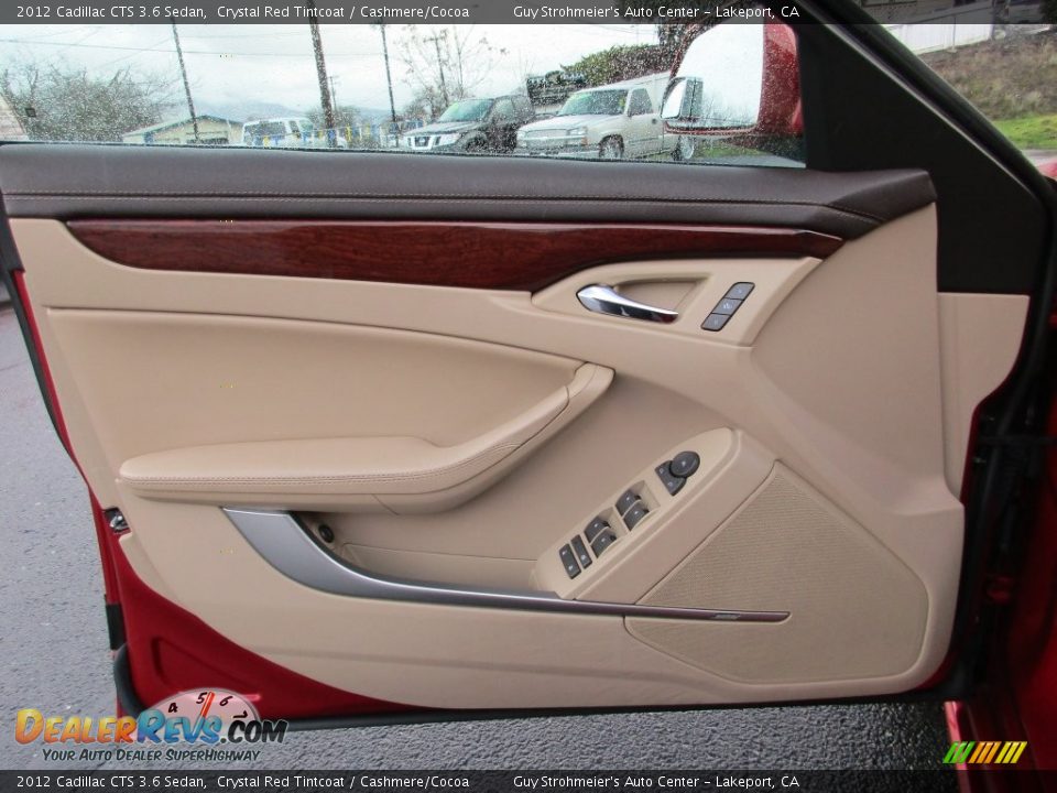2012 Cadillac CTS 3.6 Sedan Crystal Red Tintcoat / Cashmere/Cocoa Photo #9