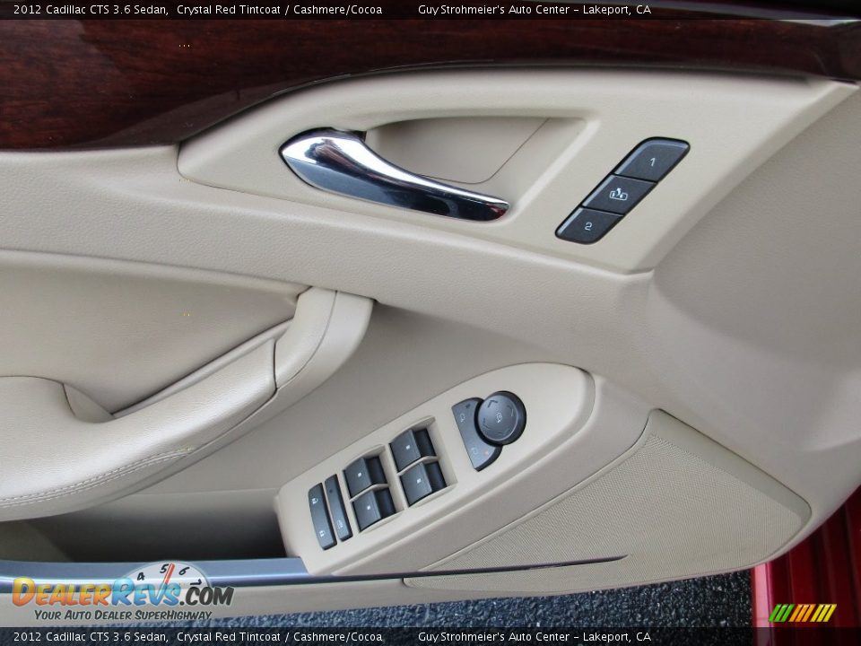 2012 Cadillac CTS 3.6 Sedan Crystal Red Tintcoat / Cashmere/Cocoa Photo #10