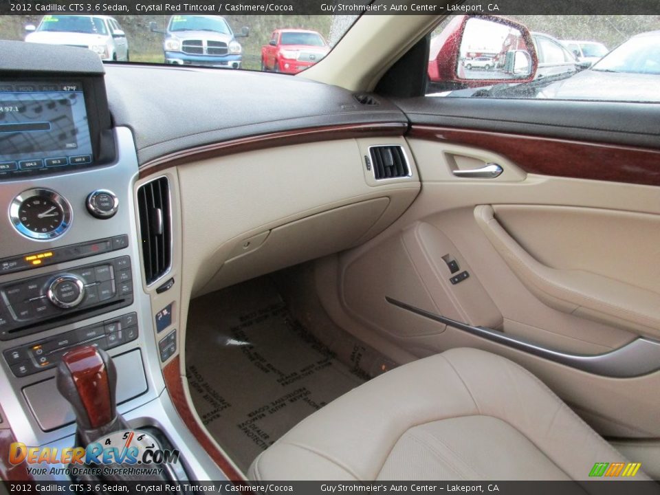 2012 Cadillac CTS 3.6 Sedan Crystal Red Tintcoat / Cashmere/Cocoa Photo #15