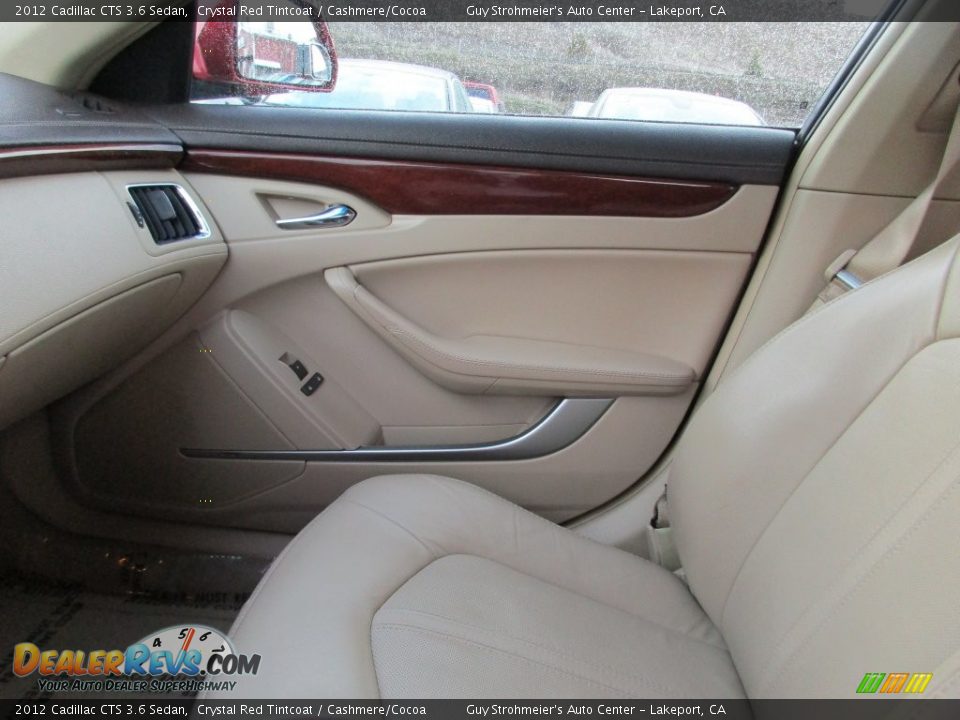 2012 Cadillac CTS 3.6 Sedan Crystal Red Tintcoat / Cashmere/Cocoa Photo #16
