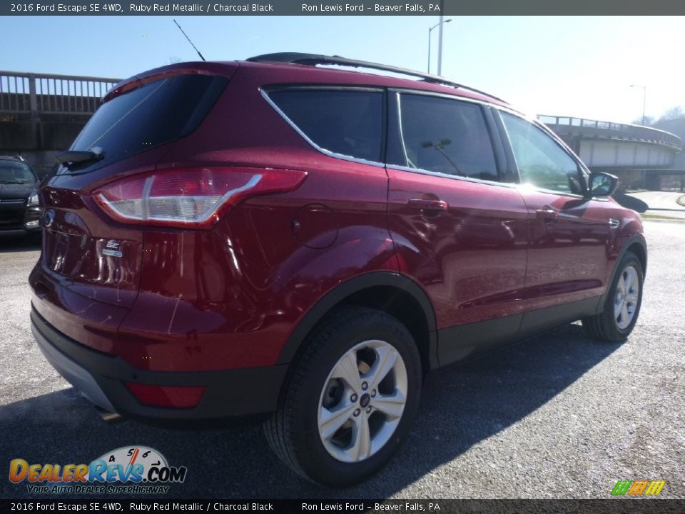 2016 Ford Escape SE 4WD Ruby Red Metallic / Charcoal Black Photo #2