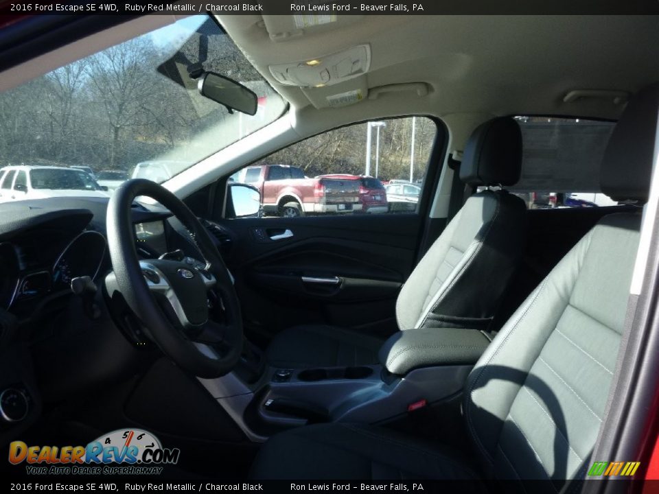2016 Ford Escape SE 4WD Ruby Red Metallic / Charcoal Black Photo #11
