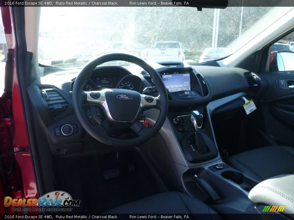 2016 Ford Escape SE 4WD Ruby Red Metallic / Charcoal Black Photo #13