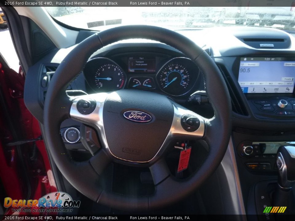 2016 Ford Escape SE 4WD Ruby Red Metallic / Charcoal Black Photo #17