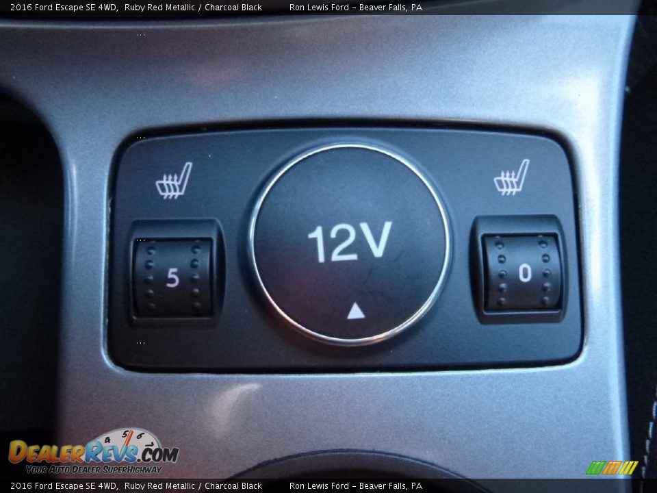 2016 Ford Escape SE 4WD Ruby Red Metallic / Charcoal Black Photo #18