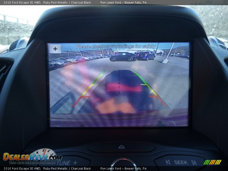 2016 Ford Escape SE 4WD Ruby Red Metallic / Charcoal Black Photo #19