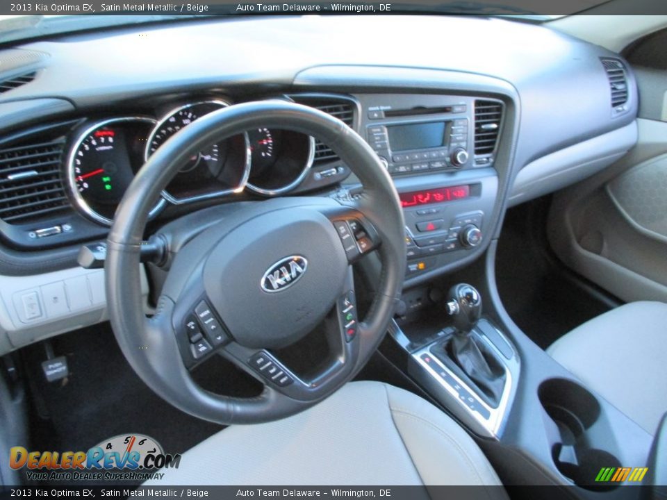 2013 Kia Optima EX Satin Metal Metallic / Beige Photo #10